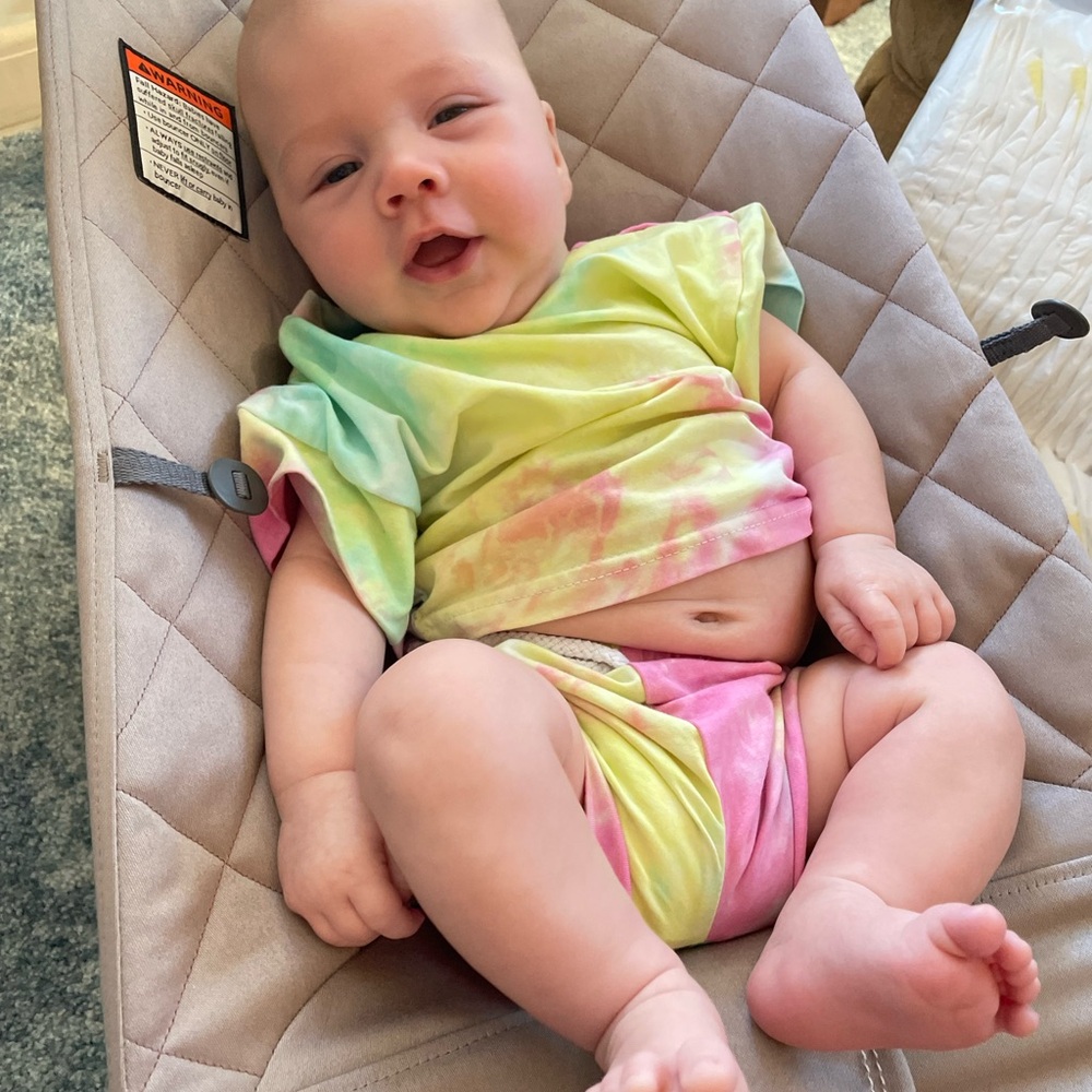 Little One Shop Co Tie-Dye T-Shirt and Shorts Set